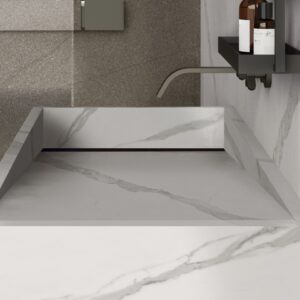 Materia Statuario Superior 8 Materia Statuario Superior kuvars tezgah örneği