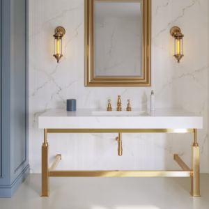 Silestone Blanc Élysée 4 Silestone Blanc Élysée banyo tezgahı
